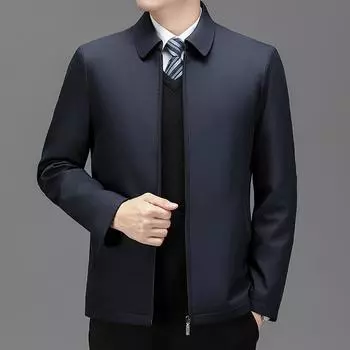 Высококачественная мужская куртка-пуховик 90 на белом утином пуху с утолщенными лацканами для зимнего бизнеса и отдыха, со съемным лацканом с внутренним рукавом для мужской верхней одежды 4XL