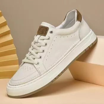 Высококачественная мужская обувь из натуральной кожи, удобные кроссовки, модная дизайнерская мужская вулканизированная обувь, универсальная обувь для скейтборда 38