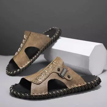 Высококачественная мужская обувь, сандалии, нескользящие мужские тапочки, дышащая мужская обувь, мужская летняя обувь для отдыха на открытом воздухе, zapatillas de voleibol 38 чёрный