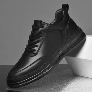 Высококачественная мужская повседневная обувь из натуральной кожи, мужские кроссовки ручной работы, мужская обувь для ходьбы, люксовый бренд, обувь для скейтбординга, кроссовки 38