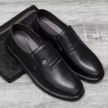Высококачественная мужская повседневная обувь весна-осень, мужская обувь для папы, мягкие мужские мокасины без застежек, удобные мужские туфли без застежек 44