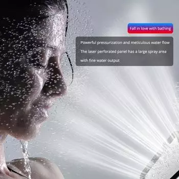 Высококачественная насадка для душа под давлением с дождевой насадкой, 300 отверстий, насадка для душа, водосберегающий фильтр, распылительная насадка, экономия воды под высоким давлением серебряный