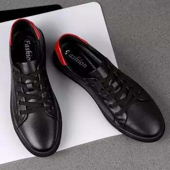 Высококачественная натуральная кожаная мужская обувь, роскошные кроссовки для мужчин, мужская обувь на плоской подошве, модная брендовая дизайнерская обувь, повседневная обувь для мужчин 37