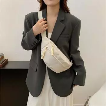 Высококачественная нейлоновая тканевая сумка женская модная сумка через плечо сумка через плечо чёрный