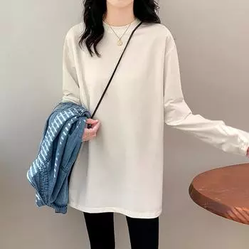 Высококачественная немецкая бархатная белая рубашка для женщин, осенне-зимний свитшот, бархатная футболка, топ с длинными рукавами. S