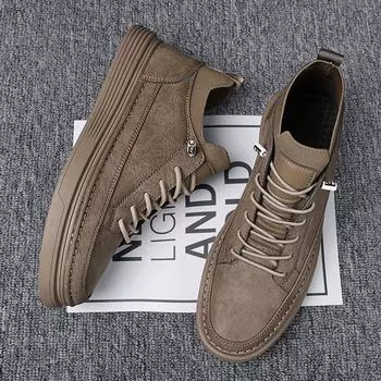 Высококачественная нескользящая обувь, летняя новая мужская повседневная обувь, удобные легкие носки, модная дышащая обувь для отдыха на открытом воздухе 44 44 красно-коричневый