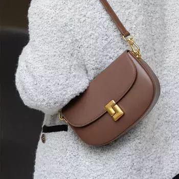 Высококачественная нишевая дизайнерская маленькая сумка, новая сумка через плечо, женская универсальная сумка для поездок на работу, сумка через плечо, сумка-седло