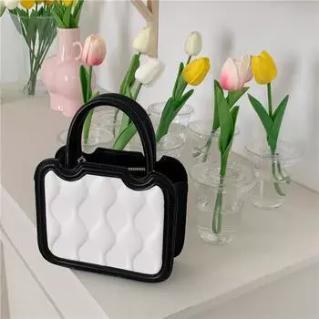 Высококачественная нишевая дизайнерская сумка-бисквит женская 2024 новый сезон модная универсальная сумка-мессенджер маленькая сумка прилив чёрный