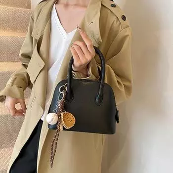 Высококачественная нишевая сумка женская осень и зима 2024 новая ретро модная сумка-мессенджер популярная маленькая сумка-ракушка