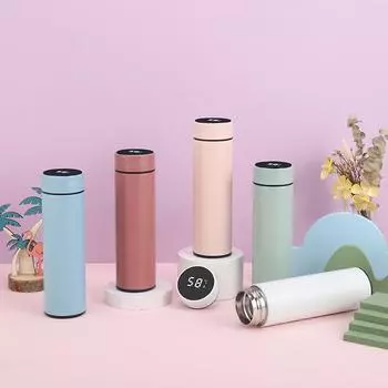 Высококачественная новая интеллектуальная термочувствительная чашка-термос, уличная удобная чашка для воды, мужская чашка для чая, чашка для разделения чая 500ml