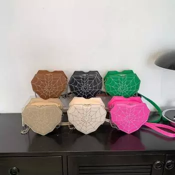 Высококачественная новая сумка через плечо Sweet Girl Cool and Spicy Love, индивидуальная сумка через плечо с блестящим лицом и цепочкой