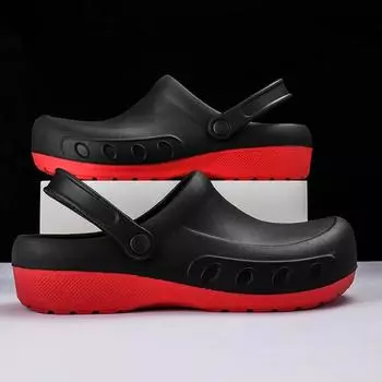 Высококачественная обувь для мужчин, закрытые мужские сандалии, новые легкие повседневные сандалии, мужские уличные сандалии на плоской подошве с платформой, мужские тапочки 40