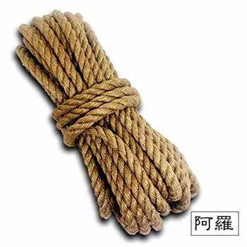 Высококачественная пеньковая веревка, обработанная пчелиным воском -Ara- 6,5 мм/10 м коричневый