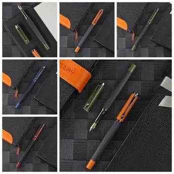 Высококачественная перьевая ручка для каллиграфии с матовой текстурой, деловая перьевая ручка, подарок на день рождения синий