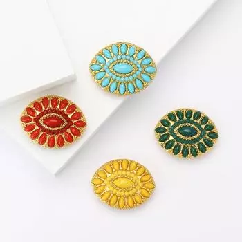 Высококачественная персонализированная турецкая брошь в форме капли со стразами, изысканная придворная женская одежда, ювелирная булавка для корсажа