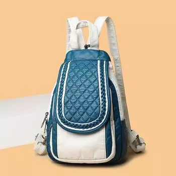 Высококачественная плетеная кожаная женская винтажная школьная сумка для студентов, дорожная сумка-рюкзак, дамская книжная сумка, роскошный женский рюкзак