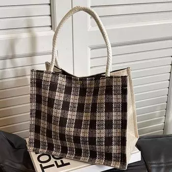 Высококачественная плетеная сумка для женщин, ланч-бокс, сумка Bento, модная сумка через плечо для японских девушек