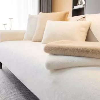 Высококачественная плюшевая подушка для дивана, зимняя противоскользящая подушка, всеобъемлющий чехол для дивана, ткань для чехла 70*70cm