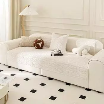 Высококачественная плюшевая зимняя утолщенная подушка для дивана, осенне-зимний противоскользящий чехол для дивана 70x70cm