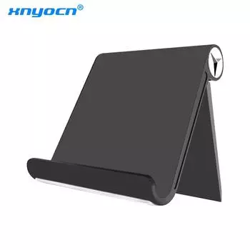 Высококачественная подставка для планшета iPad Kindle, складная, регулируемая по углу, настольная подставка для телефона, крепление для iPhone X, Samsung S9 чёрный