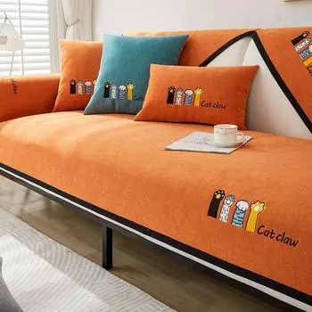 Высококачественная подушка для дивана из шенилла Four Seasons Universal, нескользящая, прямого типа, чехол для дивана, прямой ряд, подушка для дивана 70x70cm