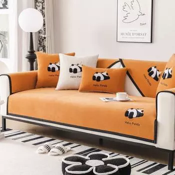 Высококачественная подушка для дивана класса люкс, универсальная подушка Four Seasons, универсальный чехол для дивана с вышивкой, новый нескользящий тканевый чехол 70*70cm