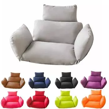 Высококачественная подушка для пляжного кресла на открытом воздухе, подвесная корзина для яиц, подушки для качелей, садовая корзина из ротанга, современная подушка для качелей на патио 54X35cm фиолетовый