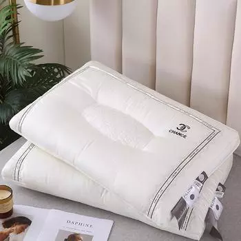 Высококачественная подушка-разделитель для дома, студенческого общежития, хлопковое волокно для взрослых, подушка для глубокого сна, шейный отдел 48 * 74cm one pack