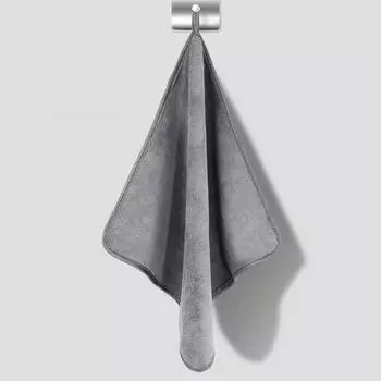 Высококачественная полиэфирная ткань, полотенце для мытья автомобиля, мягкая ткань для сушки, полотенца для кузова автомобиля, двухслойная плюшевая утолщенная водопоглощающая тряпка для автомобиля серый