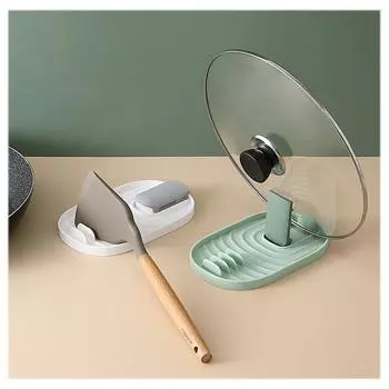 Высококачественная полка для хранения лопаток и крышек для кастрюль в скандинавском стиле, простая практичная полка для хранения лопаток и крышек для кастрюль, многофункциональная полка для хранения White