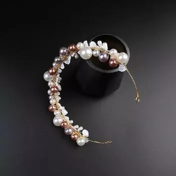 Высококачественная повязка для волос со стразами и жемчугом, свадебная корона, головной убор, повязка на голову, аксессуары