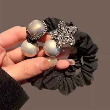 Высококачественная повязка на голову со стразами и жемчугом на резинке для женщин – стильный новый головной убор