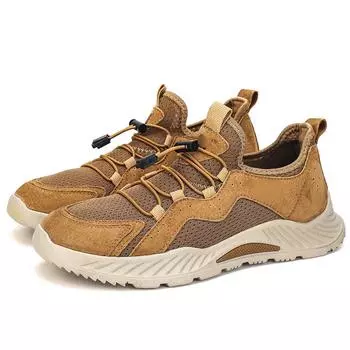 Высококачественная повседневная обувь для мужчин, брендовые коричневые кроссовки, мужская мода, дышащая мужская повседневная обувь, удобная мужская обувь для вождения 38
