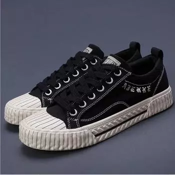 Высококачественная повседневная обувь для мужчин Износостойкая мужская вулканизированная обувь Удобные дышащие нескользящие мужские туфли на плоской подошве Basket Homme 38 хаки