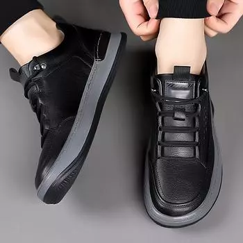 Высококачественная повседневная обувь из натуральной кожи, роскошные брендовые мужские кроссовки на плоской подошве, удобные кроссовки-оксфорды со шнуровкой и мягкой подошвой 38 коричневый