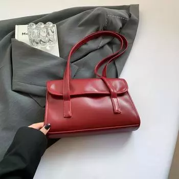 Высококачественная повседневная сумка в стиле ретро, женская новогодняя сумка через плечо Tide, вместительная сумка для поездок на работу, маленькая квадратная сумка красный