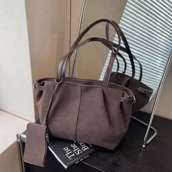 Высококачественная прочная модная универсальная уникальная сумка через плечо для женщин, ретро матовая сумка через плечо для поездок на работу с верхней ручкой