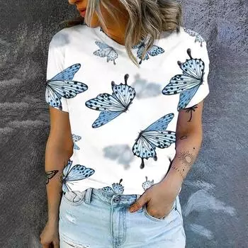 Высококачественная простая повседневная футболка с круглым вырезом и коротким рукавом, новая летняя дышащая футболка, уличная мода, свободная, удобная женская футболка XXS