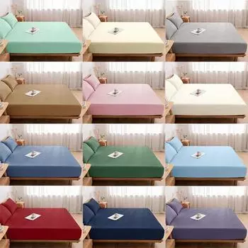 Высококачественная простыня на резинке, односпальная, двуспальная, размера King Queen, чехол для матраса с резинкой, простыня 90/120/150/180 120X200x30cm 1pc красный