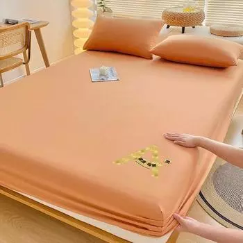 Высококачественная простыня, одинарный двойной матрас размера «king-size» с эластичной лентой, простыня 90x200 160x200, подходящая простыня only 2pcs pillowcase