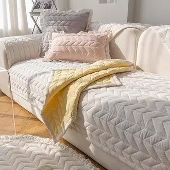 Высококачественная противоскользящая подушка из стираного хлопка, универсальная для всех сезонов, современный простой противоскользящий чехол, тканевая подушка сиденья, утолщенная 70*70cm