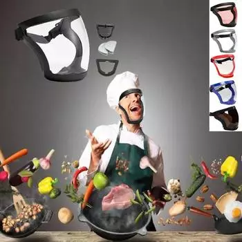 Высококачественная прозрачная полнолицевая защитная маска с защитой от запотевания, пыли, масляных паров, кухонная защитная маска с фильтром