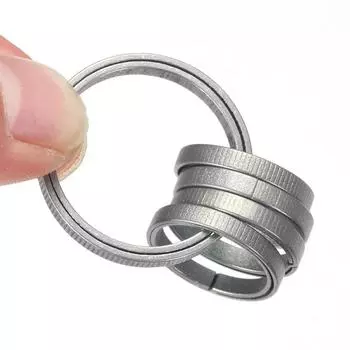 Высококачественная пряжка из титанового сплава, прочный эластичный металлический многоцелевой брелок для ключей, аксессуары для взрослых 16mm