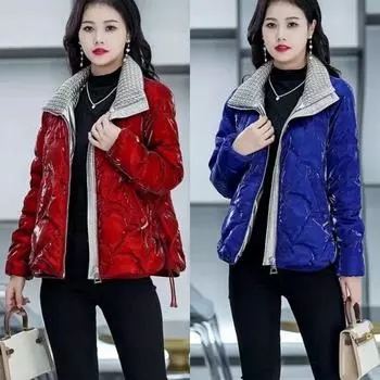 Высококачественная пуховая хлопковая куртка для женщин, новая зимняя корейская версия хлопковой куртки в иностранном стиле, маленькая и тонкая хлопковая куртка без стирки, куртка XXXL