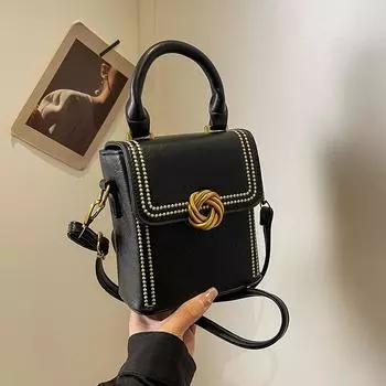 Высококачественная ретро-сумка для женщин, новинка 2024 года, модная портативная сумка через плечо, универсальная повседневная сумка через плечо для поездок на работу one size коричневый