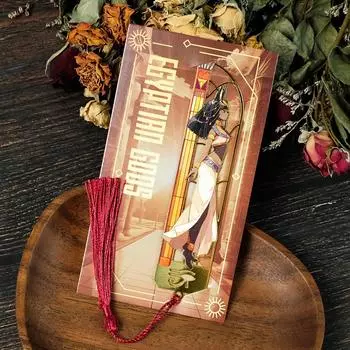 Высококачественная ретро-закладка в египетском стиле из металла с полостью, креативная закладка для чтения, необходимая закладка