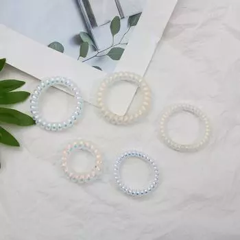 Высококачественная резинка для волос, телефонный провод, эластичные резинки для волос, цветные головные уборы для женщин и девочек, аксессуары для волос