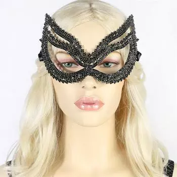 Высококачественная роскошная маска со стразами, женская маска для ночного клуба, сексуальные танцевальные украшения для лица, ювелирная маска