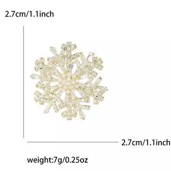 Высококачественная роскошная вращающаяся трехслойная брошь-снежинка из медного циркония, изысканная креативная женская одежда, брошь, ювелирное украшение на булавке