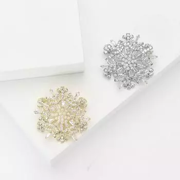Высококачественная роскошная вращающаяся трехслойная брошь-снежинка из медного циркония, изысканная креативная женская одежда, корсаж, ювелирное украшение, булавка